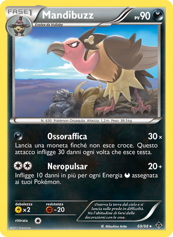 Mandibuzz 069/98 — Emerging Powers (Italian Pokémon TCG card)