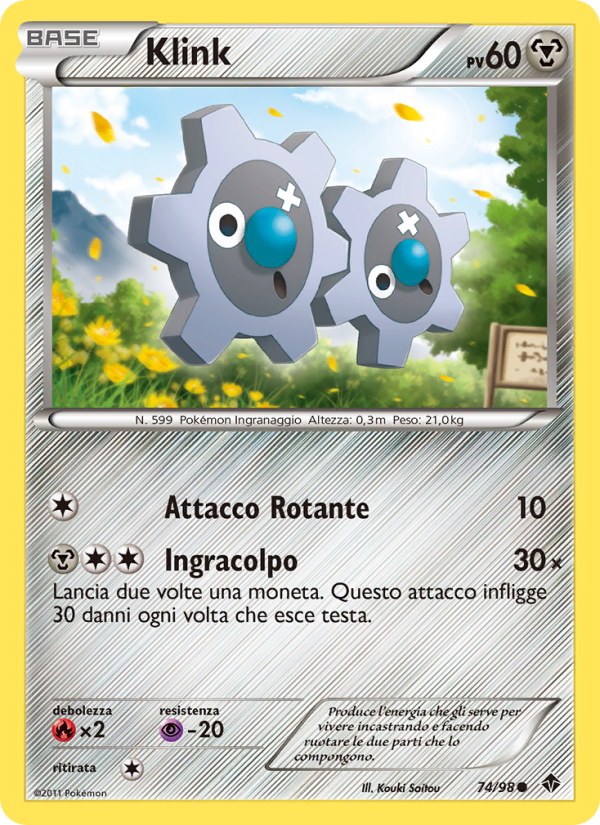 Klink 074/98 — Emerging Powers (Italian Pokémon TCG card)