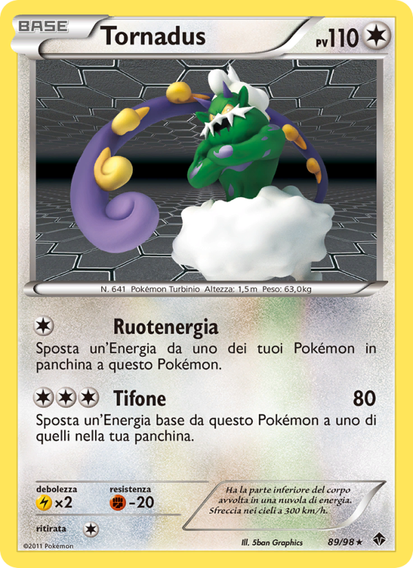 Tornadus 089/98 — Emerging Powers (Italian Pokémon TCG card)