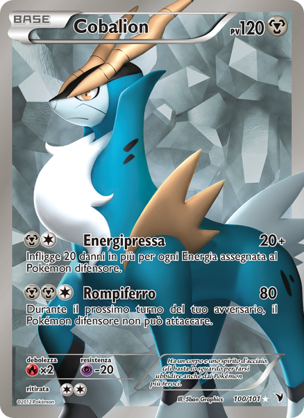 Cobalion 100/102 — Noble Victories (Italian Pokémon TCG card)