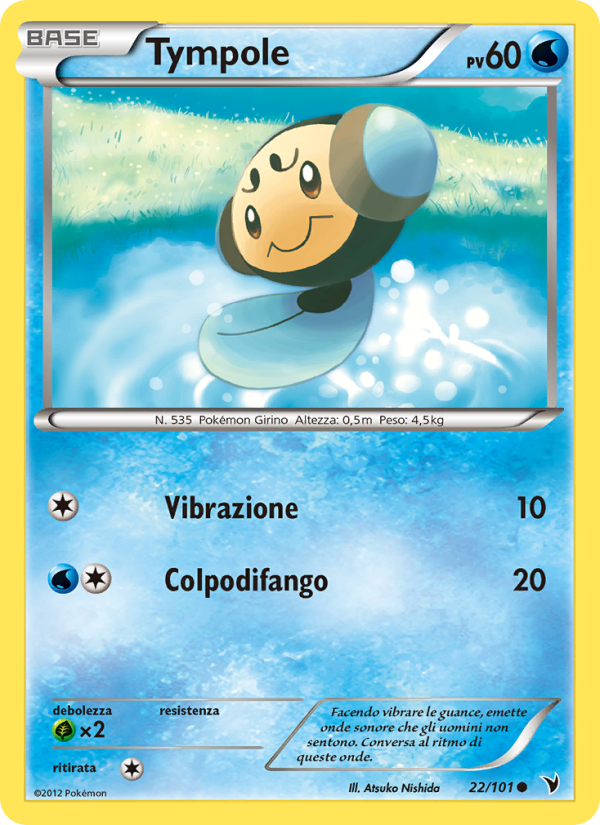 Tympole 022/102 — Noble Victories (Italian Pokémon TCG card)