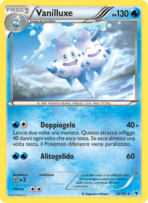 Vanilluxe 029/102 — Noble Victories (Italian Pokémon TCG card)