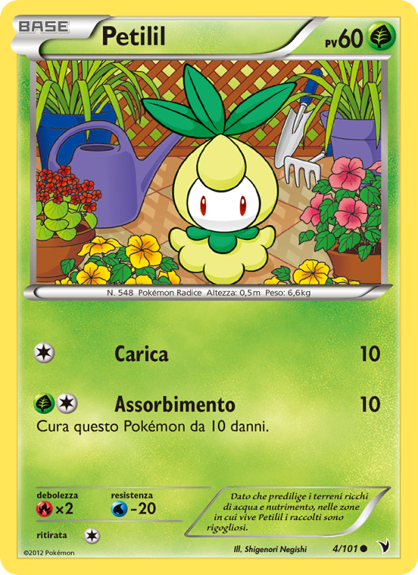 Petilil 004/102 — Noble Victories (Italian Pokémon TCG card)