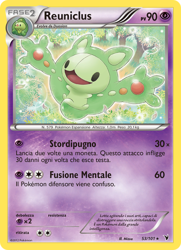 Reuniclus 053/102 — Noble Victories (Italian Pokémon TCG card)