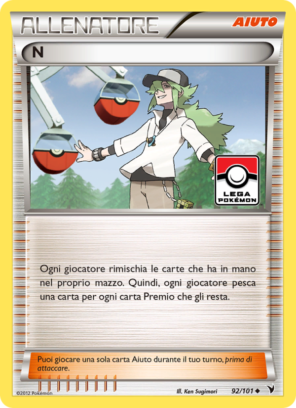 N 092/102 — Noble Victories (Italian Pokémon TCG card)