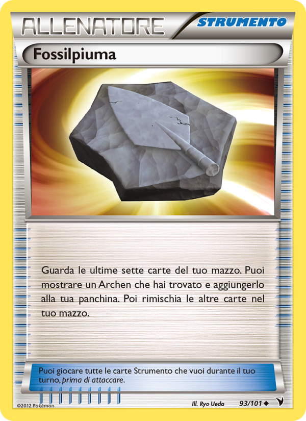 Fossilpiuma 093/102 — Noble Victories (Italian Pokémon TCG card)