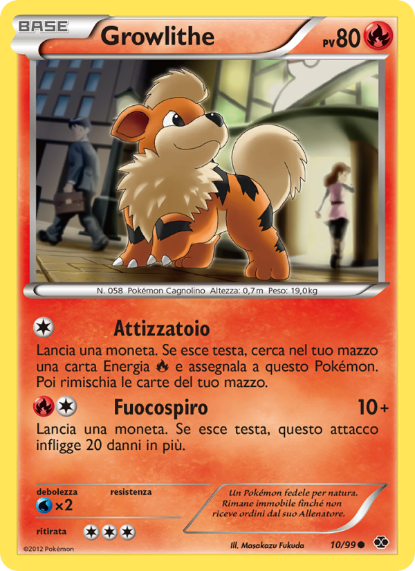 Growlithe 010/103 — Next Destinies (Italian Pokémon TCG card)