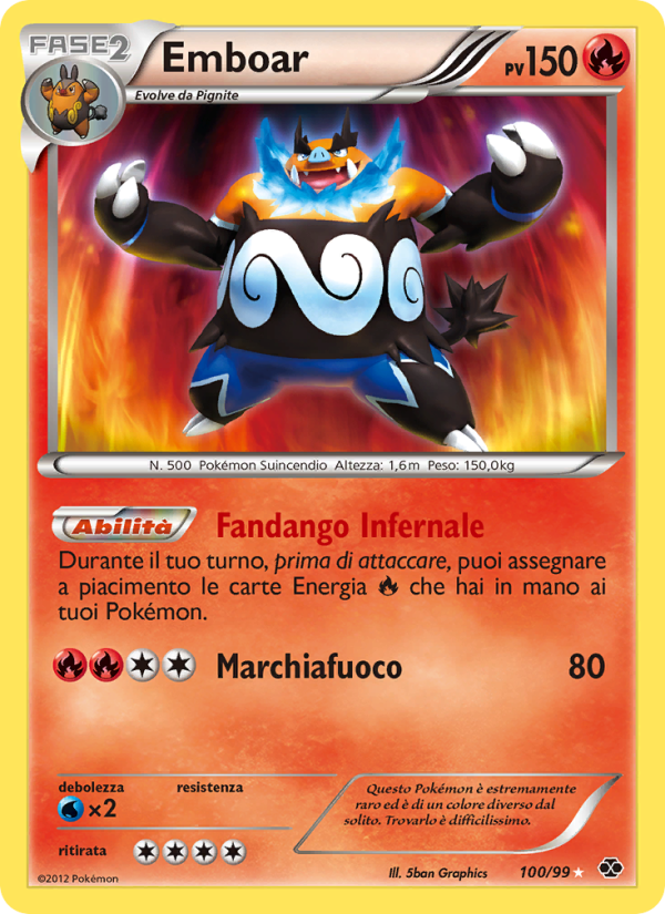 Emboar 100/103 — Next Destinies (Italian Pokémon TCG card)