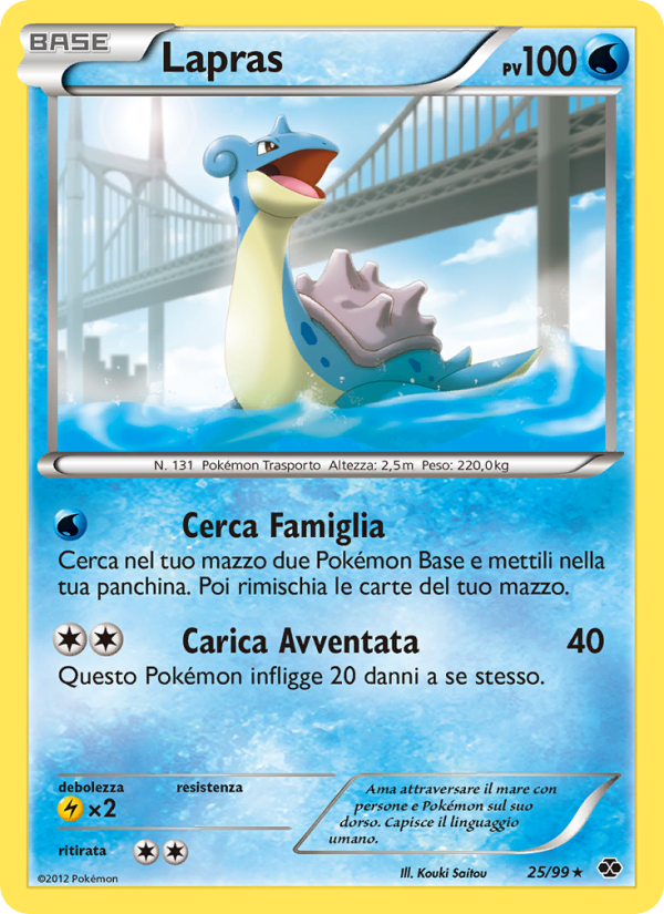 Lapras 025/103 — Next Destinies (Italian Pokémon TCG card)