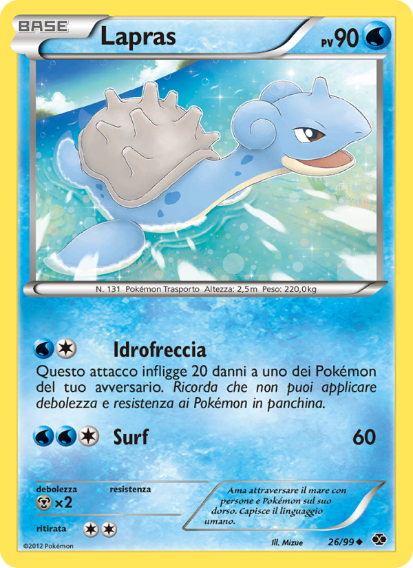 Lapras 026/103 — Next Destinies (Italian Pokémon TCG card)