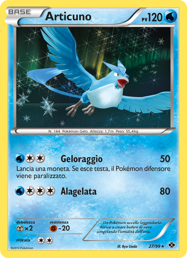 Articuno 027/103 — Next Destinies (Italian Pokémon TCG card)