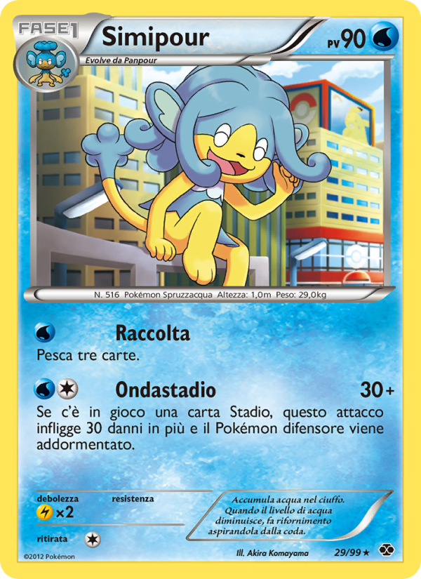 Simipour 029/103 — Next Destinies (Italian Pokémon TCG card)