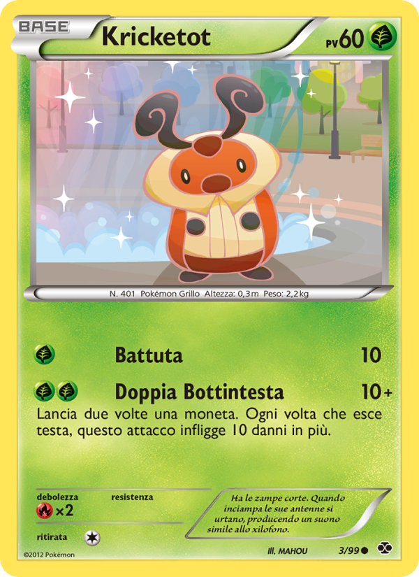 Kricketot 003/103 — Next Destinies (Italian Pokémon TCG card)