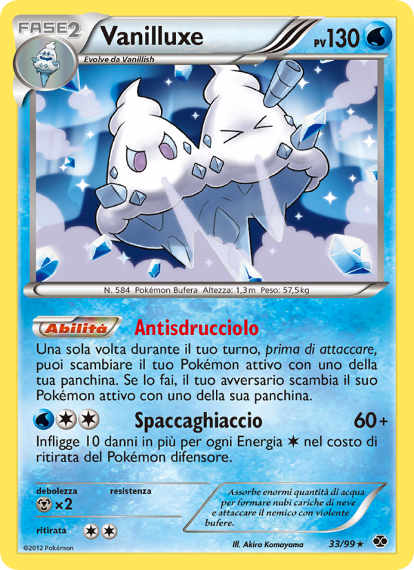 Vanilluxe 033/103 — Next Destinies (Italian Pokémon TCG card)