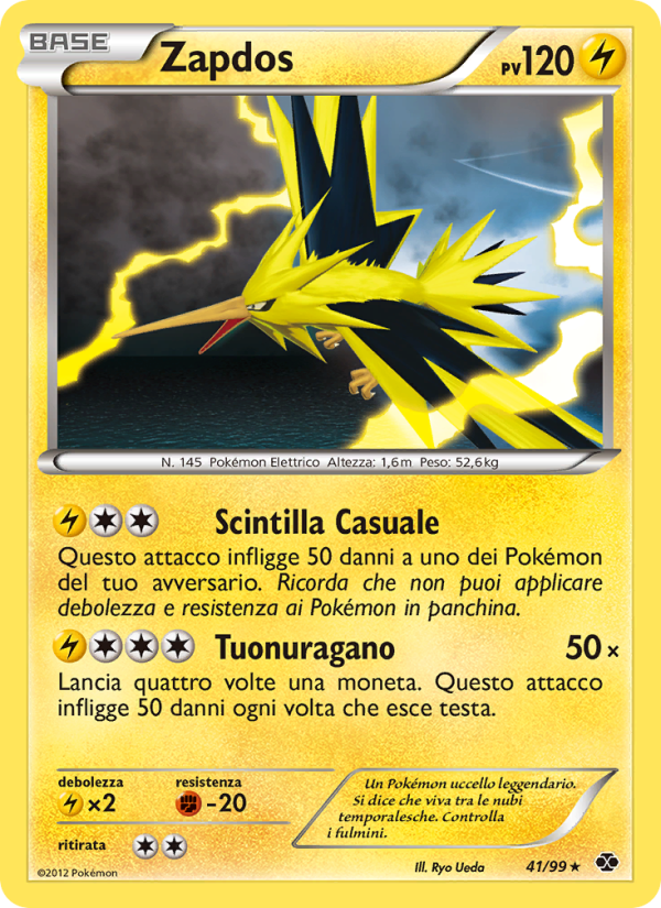 Zapdos 041/103 — Next Destinies (Italian Pokémon TCG card)