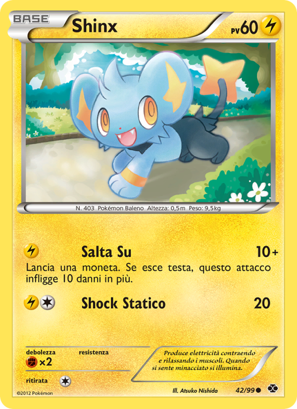 Shinx 042/103 — Next Destinies (Italian Pokémon TCG card)