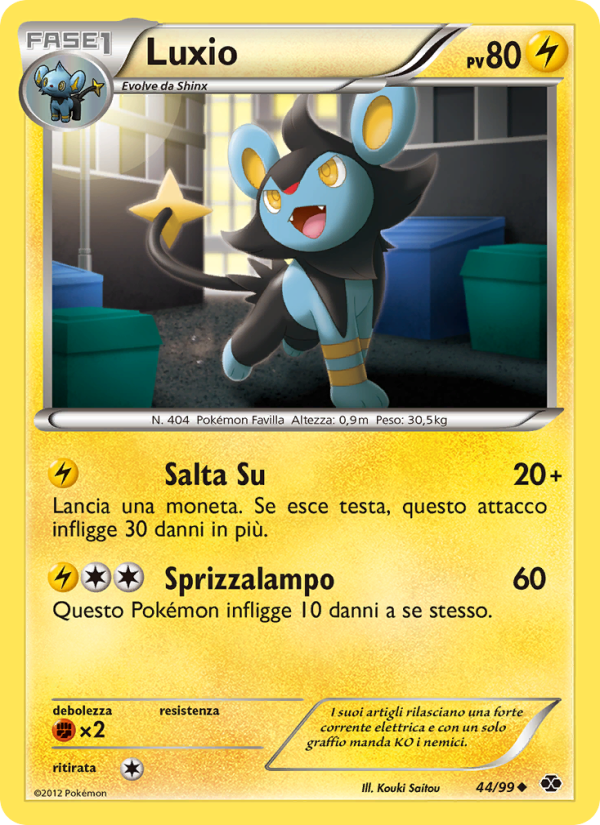 Luxio 044/103 — Next Destinies (Italian Pokémon TCG card)