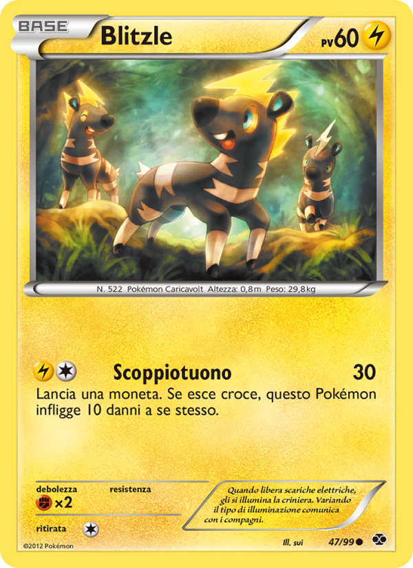 Blitzle 047/103 — Next Destinies (Italian Pokémon TCG card)