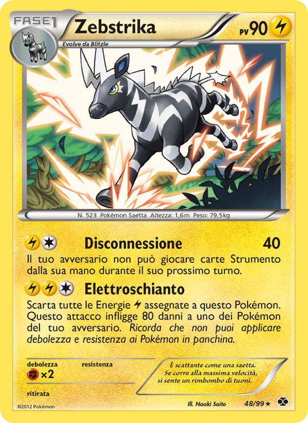 Zebstrika 048/103 — Next Destinies (Italian Pokémon TCG card)