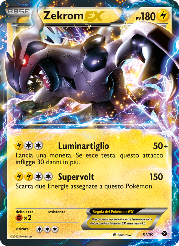 Zekrom-EX 051/103 — Next Destinies (Italian Pokémon TCG card)