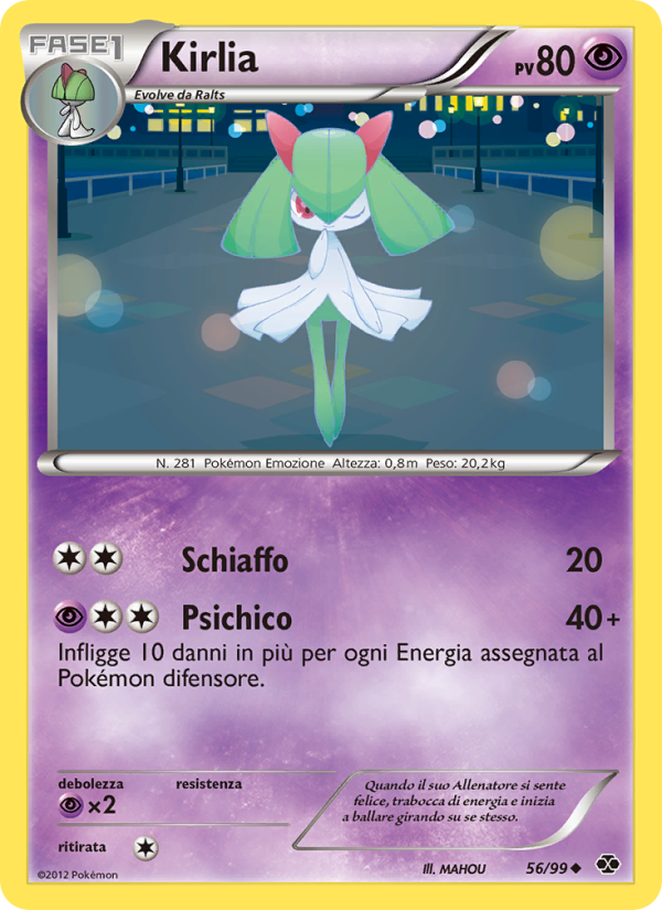 Kirlia 056/103 — Next Destinies (Italian Pokémon TCG card)