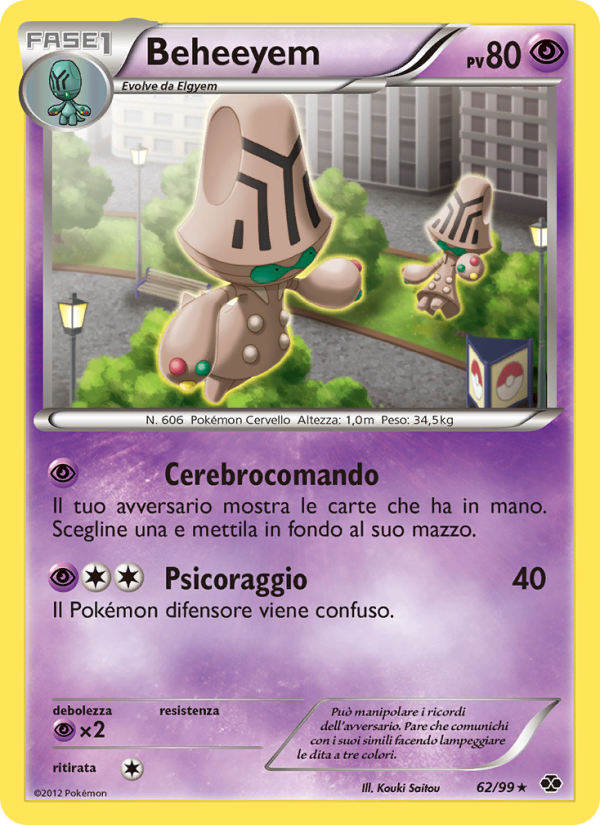 Beheeyem 062/103 — Next Destinies (Italian Pokémon TCG card)