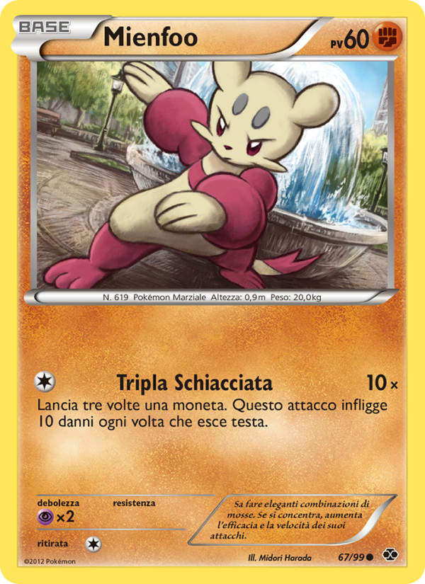 Mienfoo 067/103 — Next Destinies (Italian Pokémon TCG card)