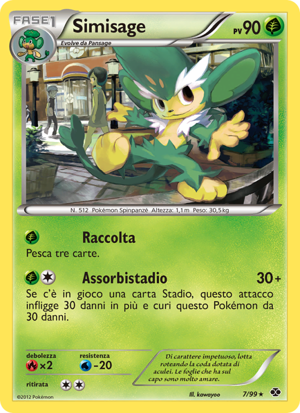 Simisage 007/103 — Next Destinies (Italian Pokémon TCG card)