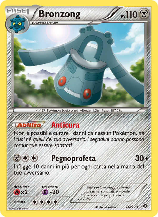 Bronzong 076/103 — Next Destinies (Italian Pokémon TCG card)