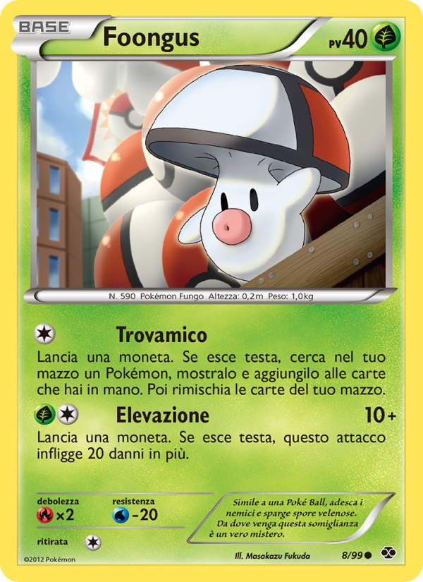 Foongus 008/103 — Next Destinies (Italian Pokémon TCG card)