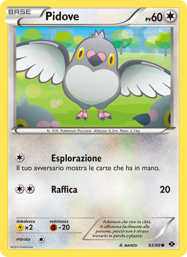 Pidove 083/103 — Next Destinies (Italian Pokémon TCG card)