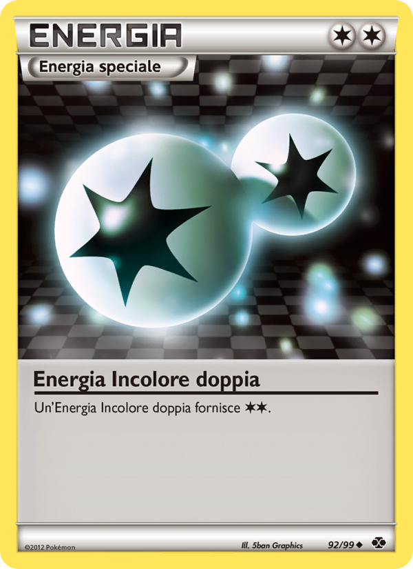 Energia Incolore doppia 092/103 — Next Destinies (Italian Pokémon TCG card)