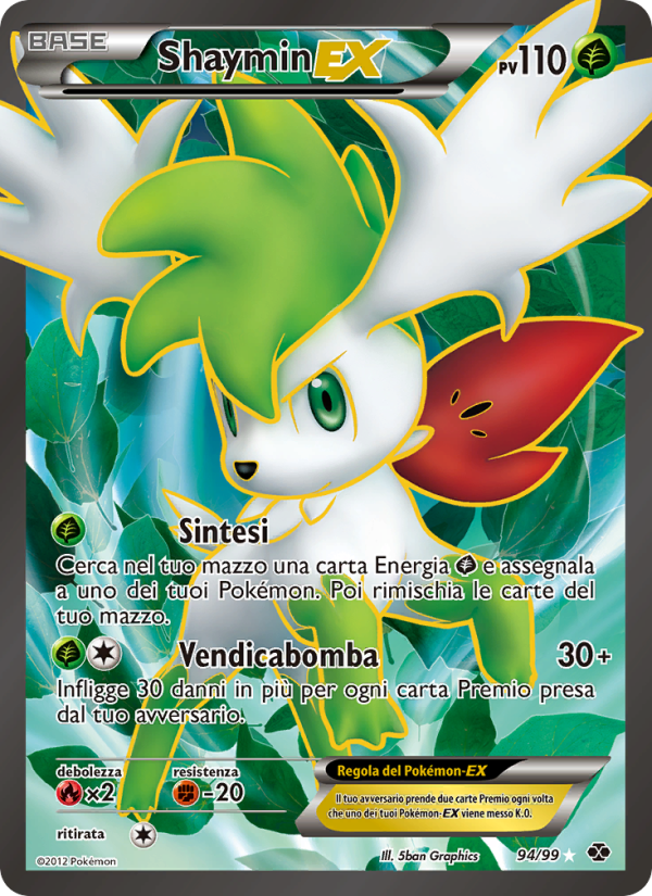 Shaymin-EX 094/103 — Next Destinies (Italian Pokémon TCG card)