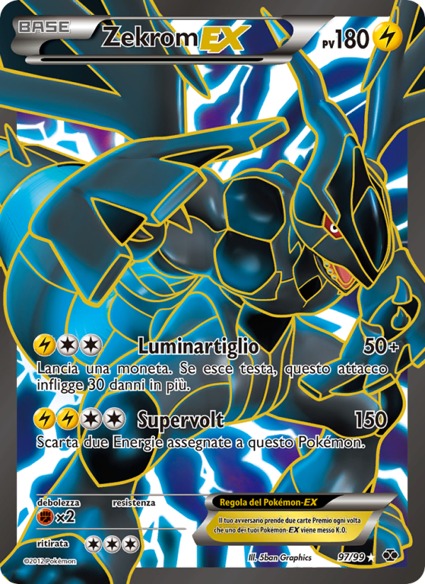 Zekrom-EX 097/103 — Next Destinies (Italian Pokémon TCG card)