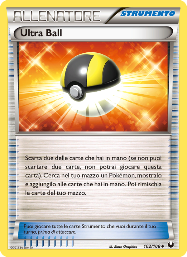 Ultra Ball 102/111 — Dark Explorers (Italian Pokémon TCG card)