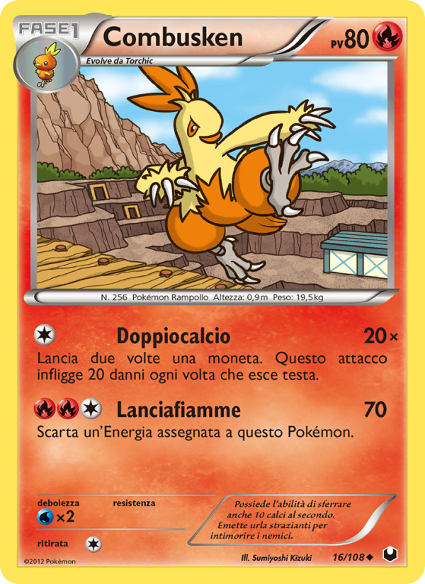 Combusken 016/111 — Dark Explorers (Italian Pokémon TCG card)