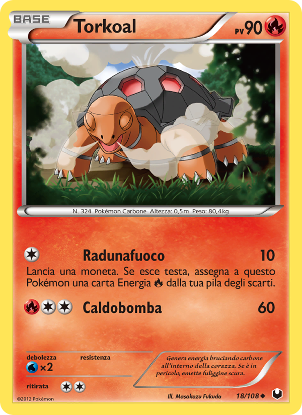 Torkoal 018/111 — Dark Explorers (Italian Pokémon TCG card)
