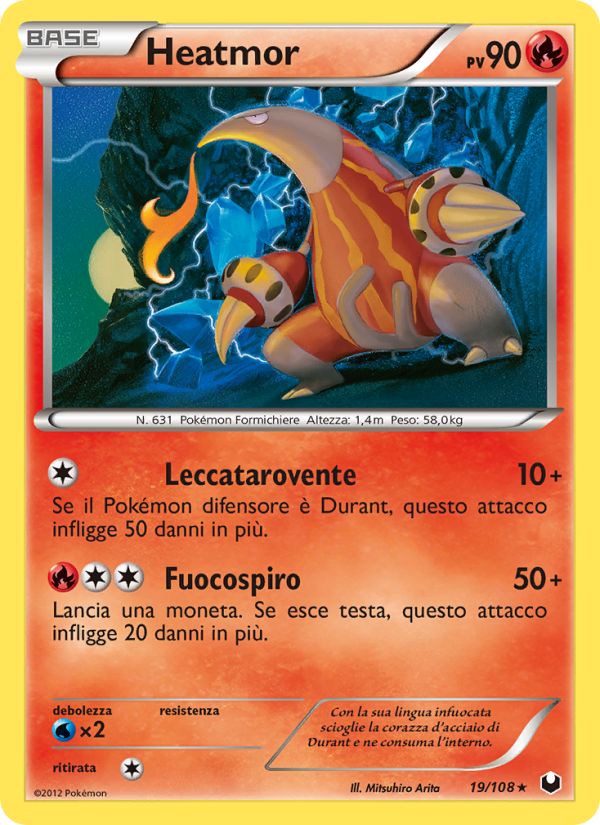 Heatmor 019/111 — Dark Explorers (Italian Pokémon TCG card)