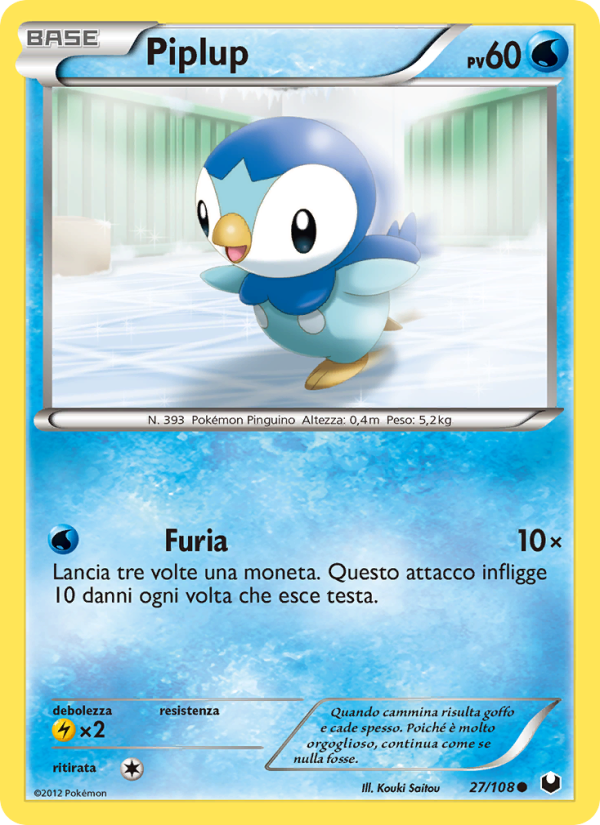 Piplup 027/111 — Dark Explorers (Italian Pokémon TCG card)
