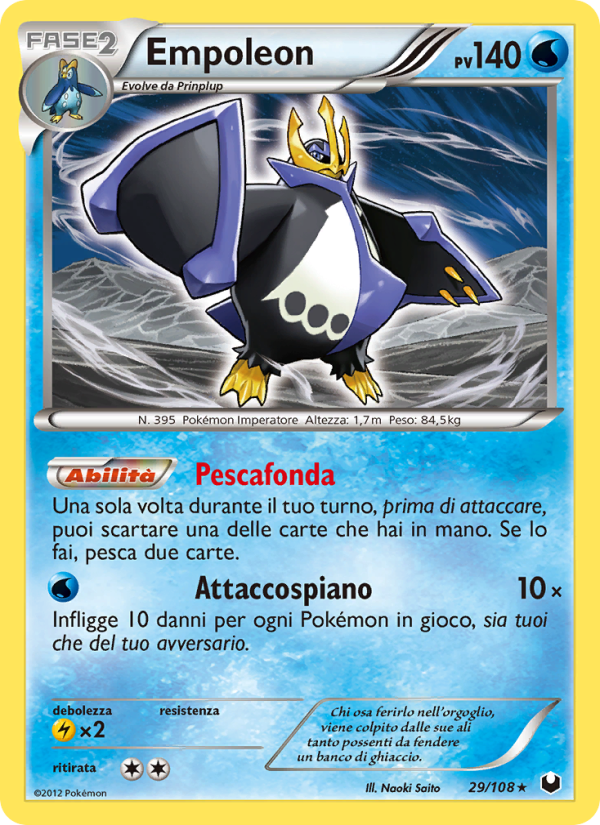 Empoleon 029/111 — Dark Explorers (Italian Pokémon TCG card)