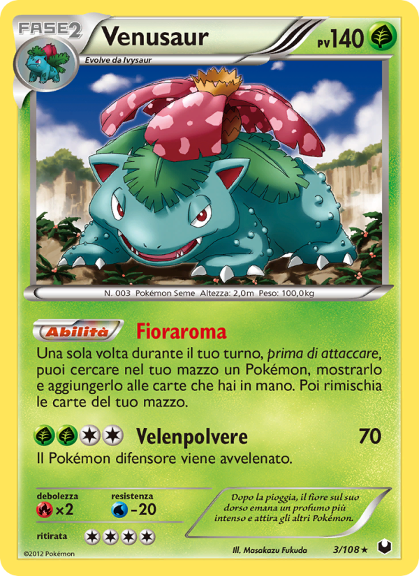 Venusaur 003/111 — Dark Explorers (Italian Pokémon TCG card)