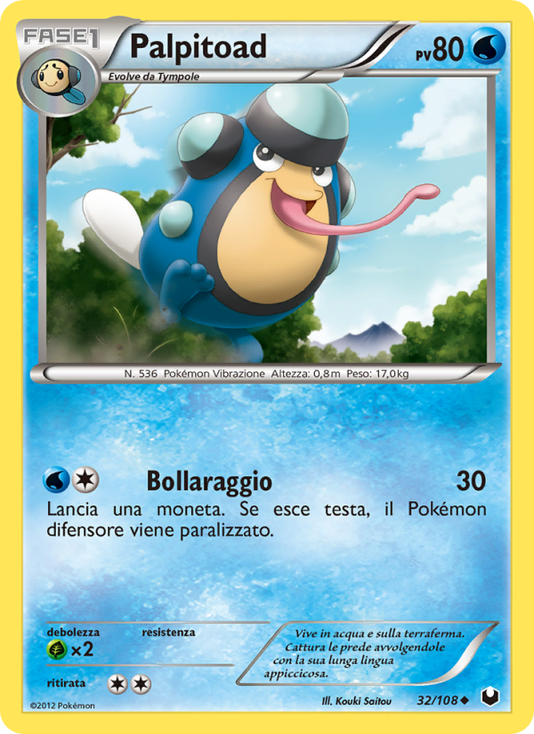 Palpitoad 032/111 — Dark Explorers (Italian Pokémon TCG card)