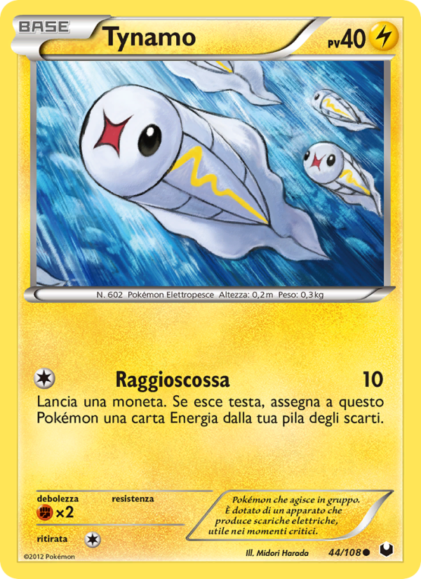 Tynamo 044/111 — Dark Explorers (Italian Pokémon TCG card)