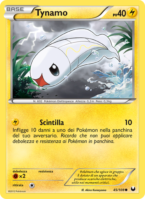 Tynamo 045/111 — Dark Explorers (Italian Pokémon TCG card)