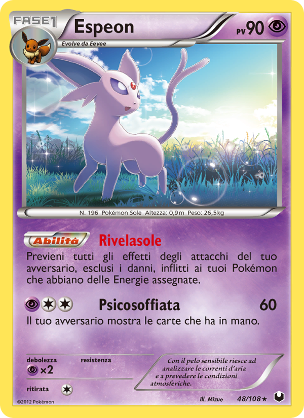 Espeon 048/111 — Dark Explorers (Italian Pokémon TCG card)