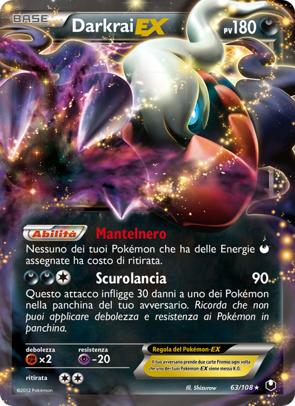 Darkrai-EX 063/111 — Dark Explorers (Italian Pokémon TCG card)