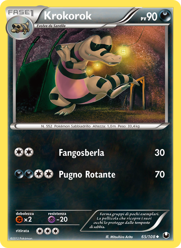 Krokorok 065/111 — Dark Explorers (Italian Pokémon TCG card)