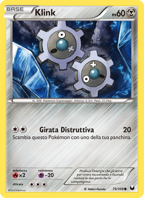 Klink 075/111 — Dark Explorers (Italian Pokémon TCG card)