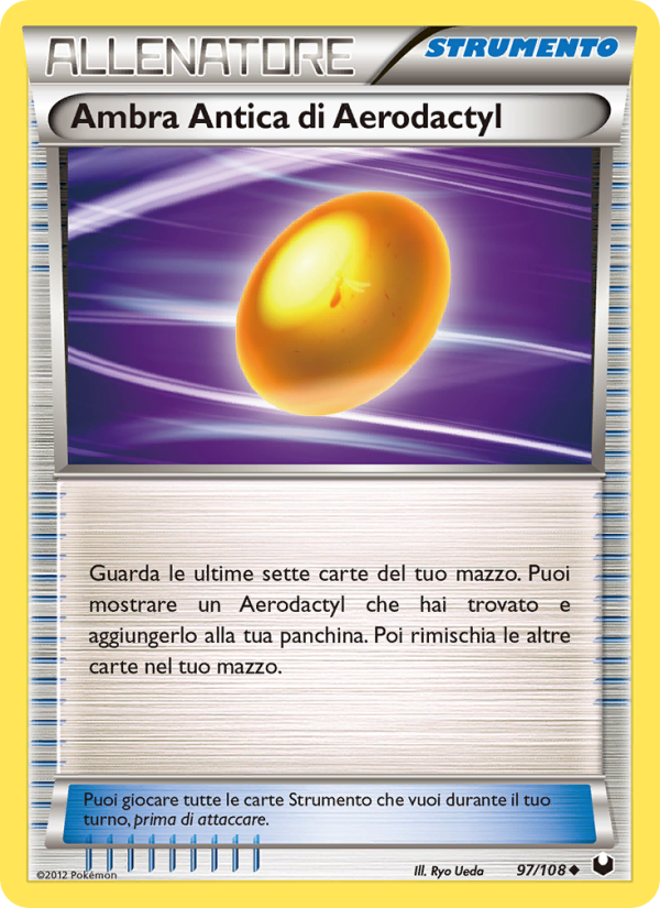 Ambra Antica di Aerodactyl 097/111 — Dark Explorers (Italian Pokémon TCG card)
