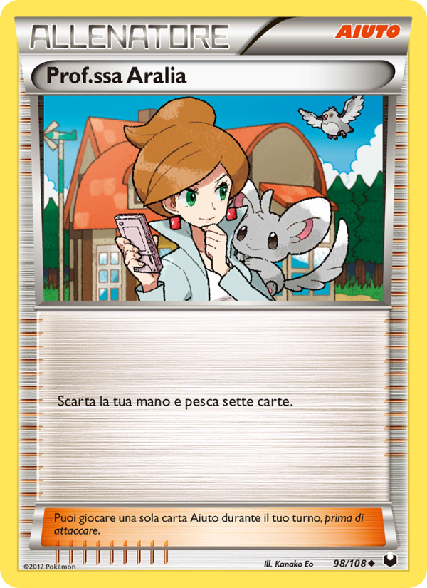 Prof.ssa Aralia 098/111 — Dark Explorers (Italian Pokémon TCG card)